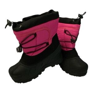 Itasca Kids Fuchsia and Black Snow Boots